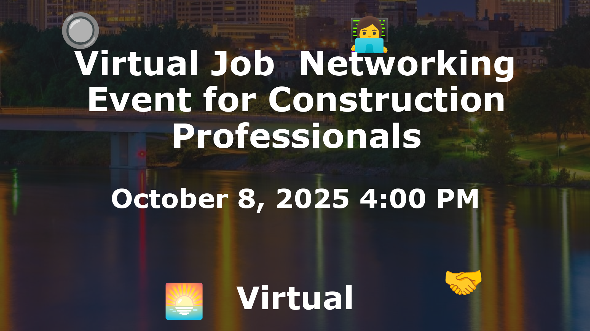 Virtual Job  Networking Event for Construction Professionals event image